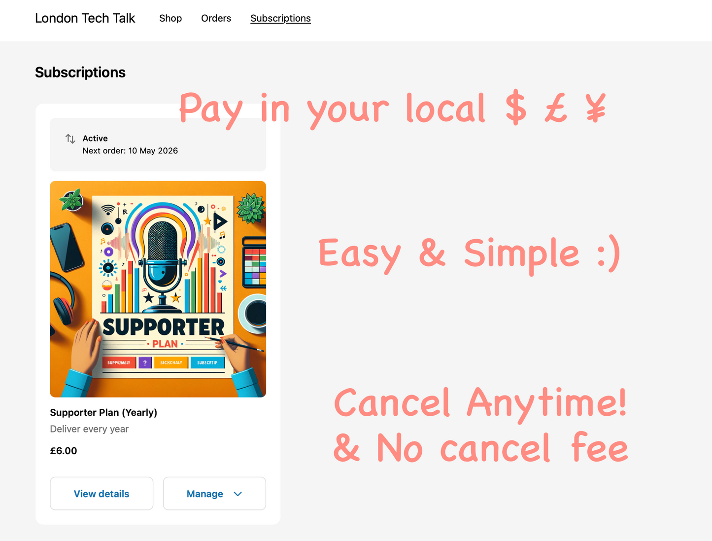 Supporter Plan (Yearly)